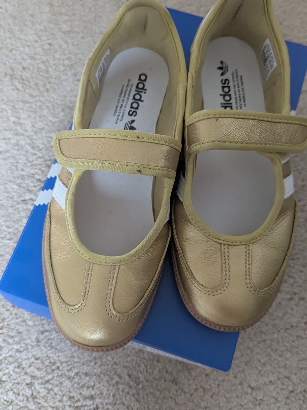 Adidas Samba Gold Mary Janes 8.5